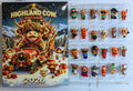 Highland Cow Figures Advent Calendar 2026, 24PCS Decorative Hanging Ornament Countdown Calendar Christmas Gift Supplies