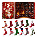 Christmas Advent Calendar 2026 Socks Set 24 Days Countdown Holiday Warm Novelty Socks Gift Box for Women Men