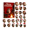Forest Animal Calendar Christmas Advent 2026 2D Acrylic Animal Acorn 24 Days Christmas Countdown for Kids Adults Holiday Home
