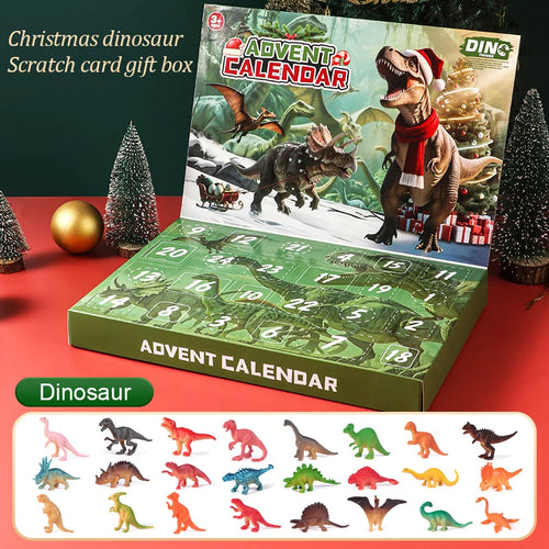 Advent Calendar 2026 Dinosaur Toys 24 Days Countdown Calendar to Christmas Surprise Toys Set with Different Dinosaur Figurine Gi