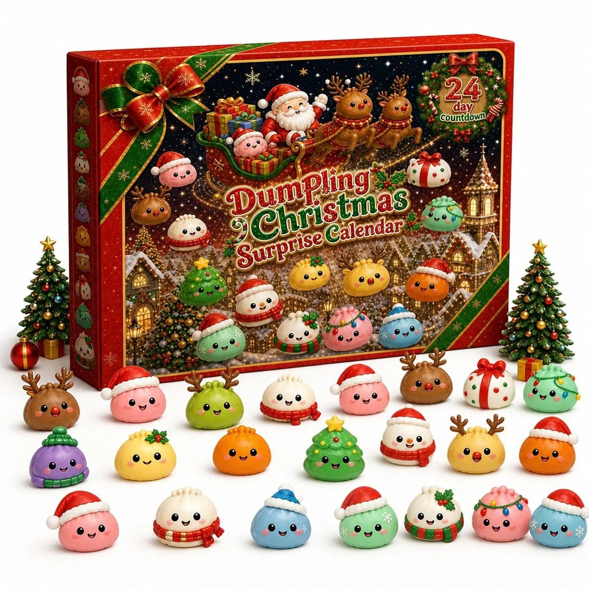 Christmas Squishy Advent Calendar 2026, Fidget Countdown Calendar Surprises Sensory Fidget for Adult Christmas Party Favors Gift